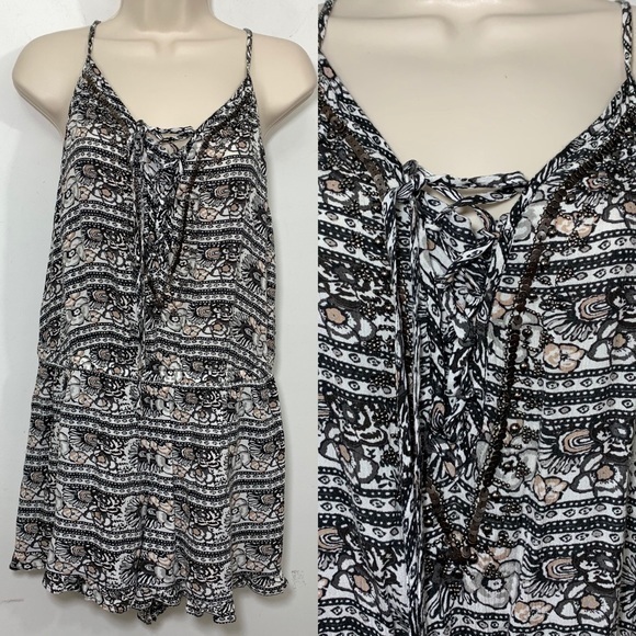 American Eagle Outfitters Pants - NWT American Eagle stretch beaded lace up romper